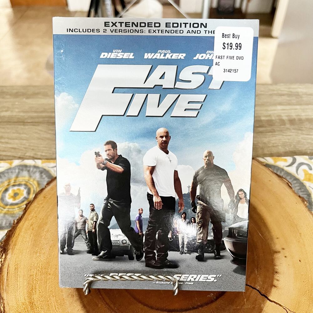 FAST FIVE: EXTENDED EDITION DVD | Vin Diesel Paul Walker | New & Sealed